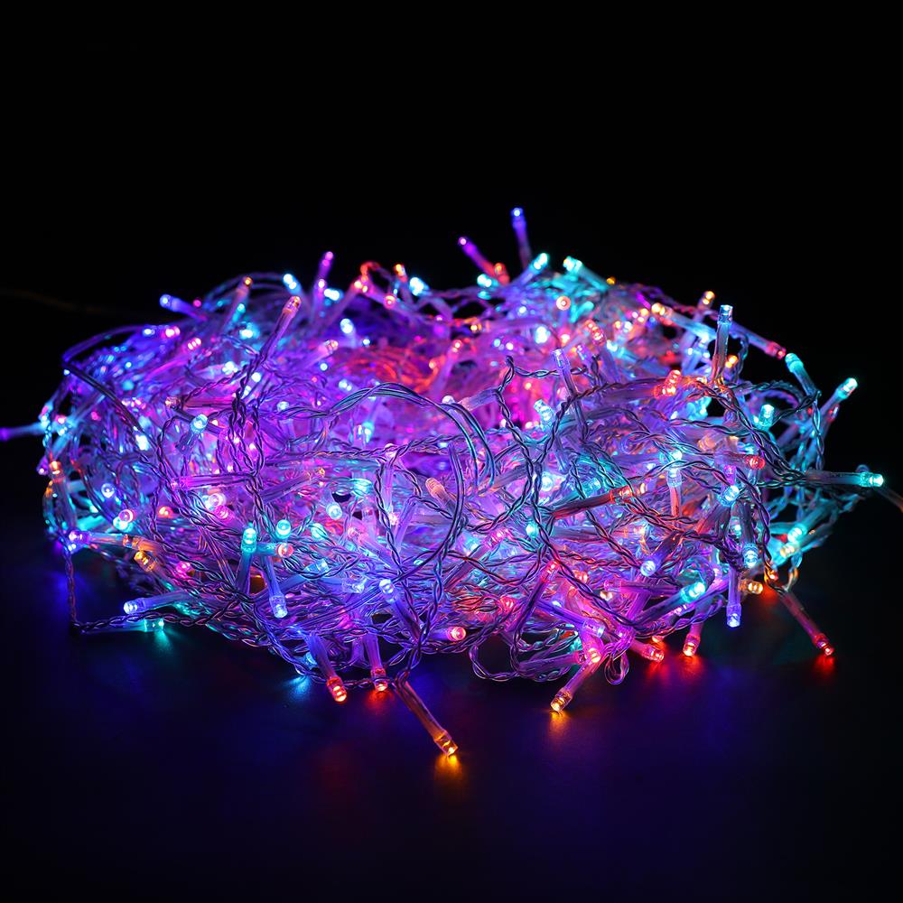 Stockholm Christmas Lights LED Icicle Lights 300 LEDs Carnival Multi Xmas Decor