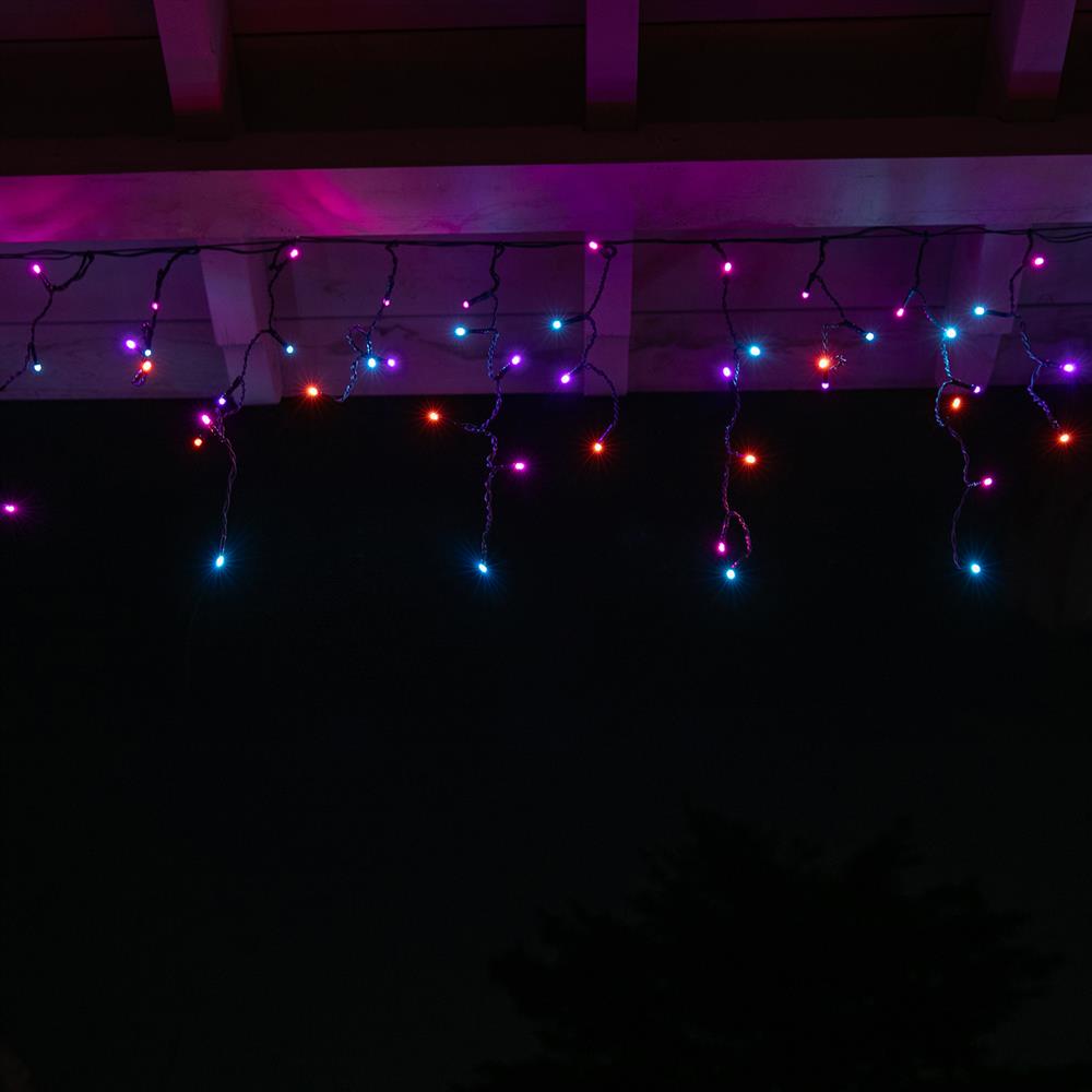 Stockholm Christmas Lights LED Icicle Lights 300 LEDs Carnival Multi Xmas Decor