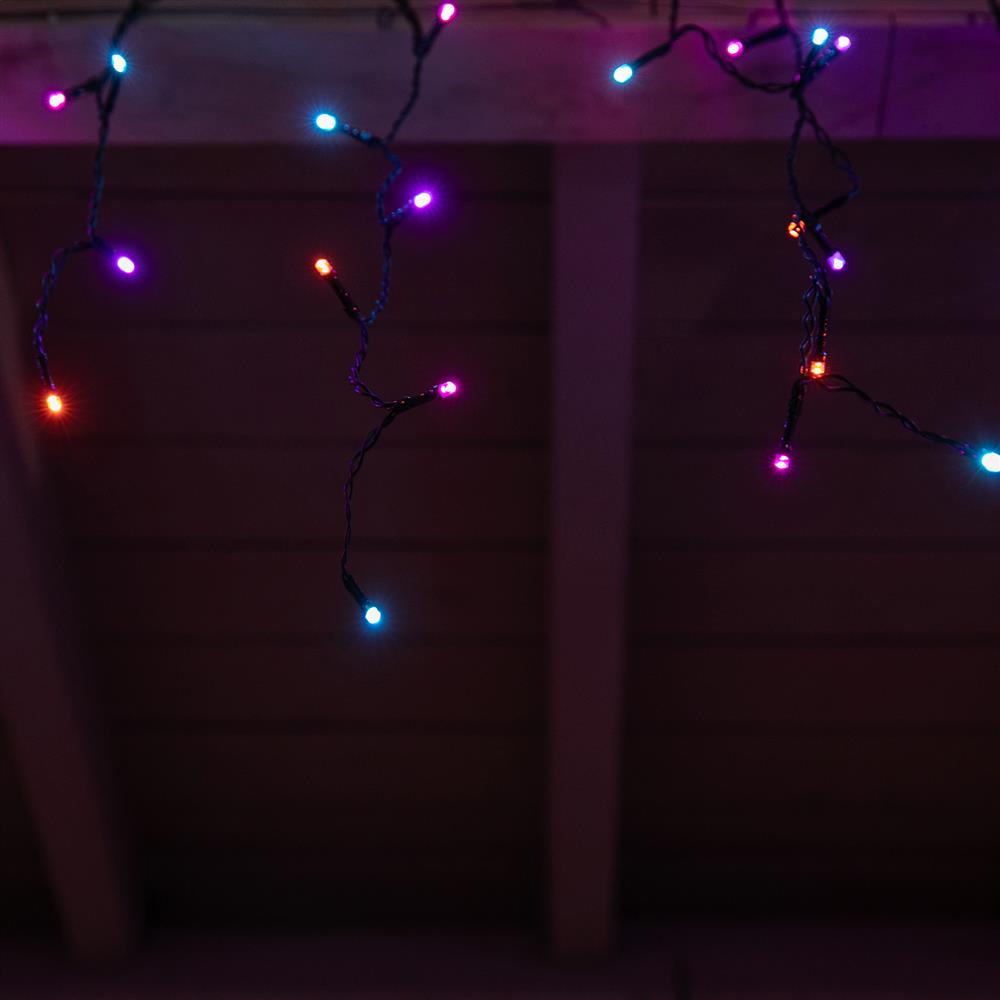 Stockholm Christmas Lights LED Icicle Lights 300 LEDs Carnival Multi Xmas Decor