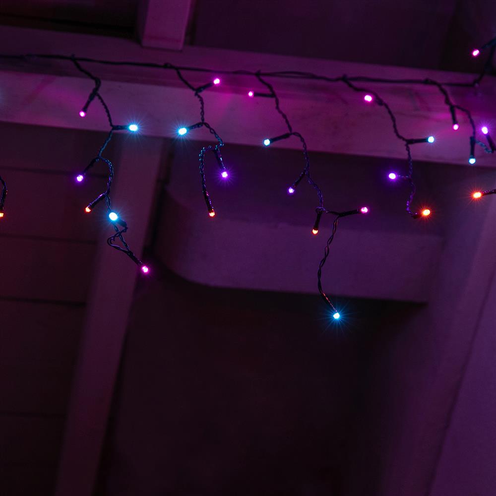 Stockholm Christmas Lights LED Icicle Lights 300 LEDs Carnival Multi Xmas Decor