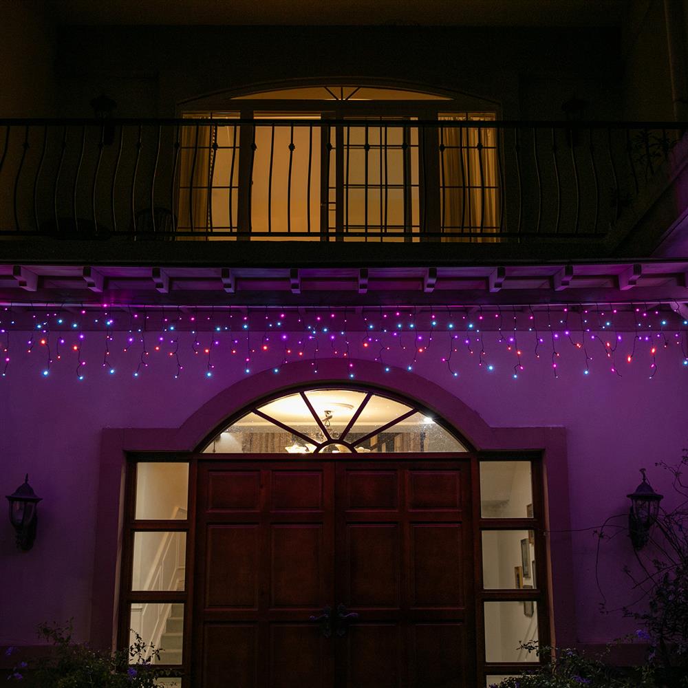 Stockholm Christmas Lights LED Icicle Lights 300 LEDs Carnival Multi Xmas Decor