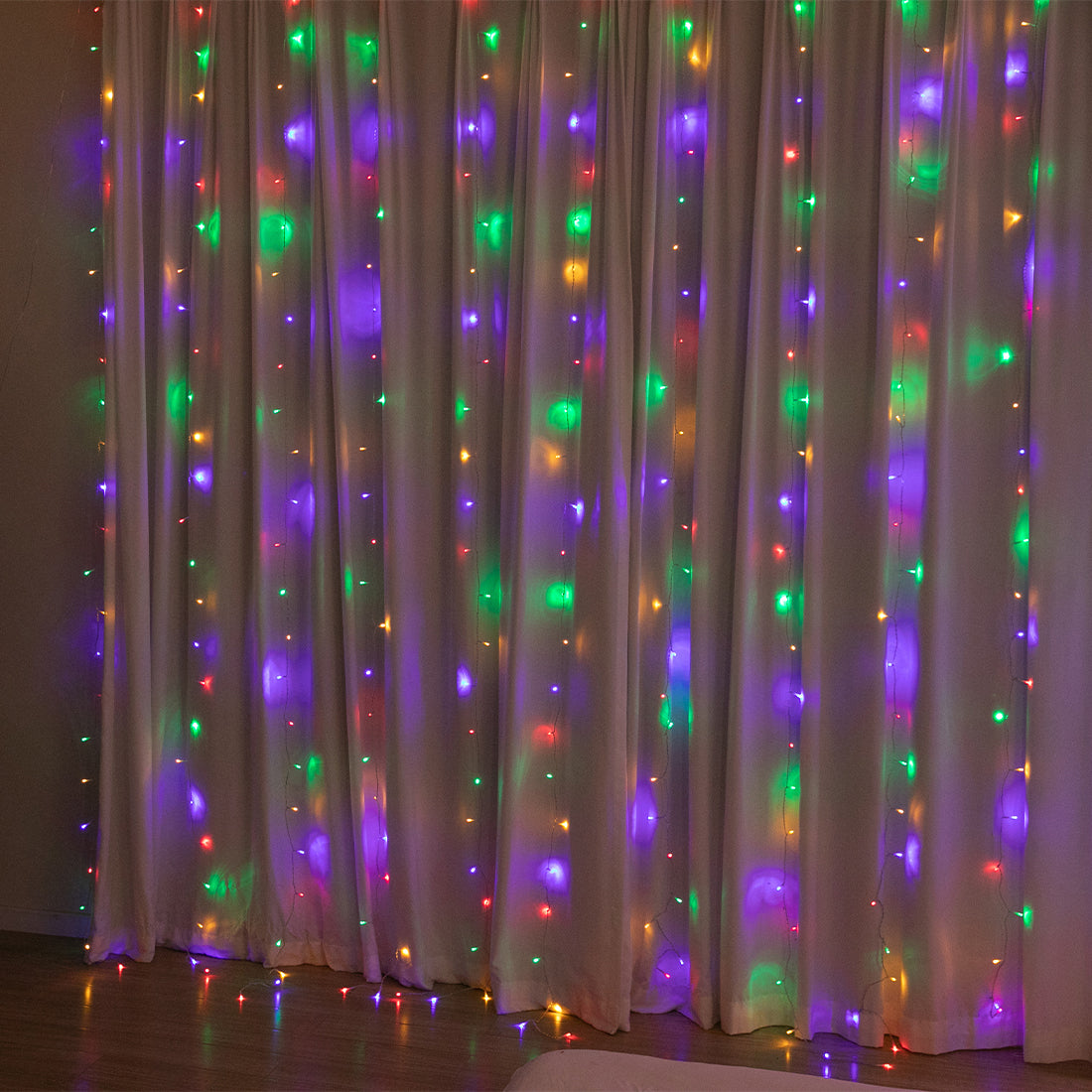 Stockholm Christmas Lights LED Curtain Lights 600 LEDs Flash Multi 600x300cm 6m