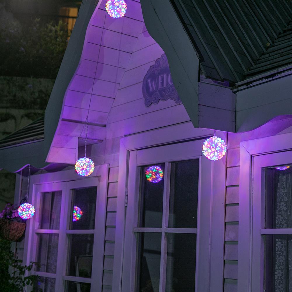 Stockholm Christmas Lights LED Light Petal Balls 10cm 5pc Twinkle Xmas Decor