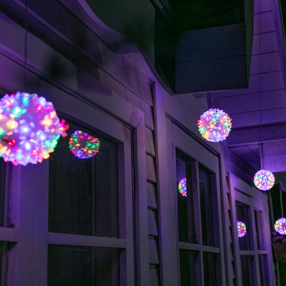 Stockholm Christmas Lights LED Light Petal Balls 10cm 5pc Twinkle Xmas Decor