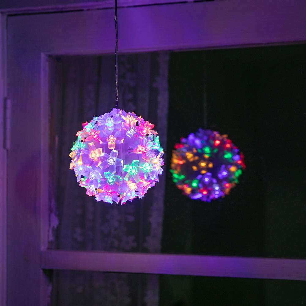 Stockholm Christmas Lights LED Light Petal Balls 10cm 5pc Twinkle Xmas Decor