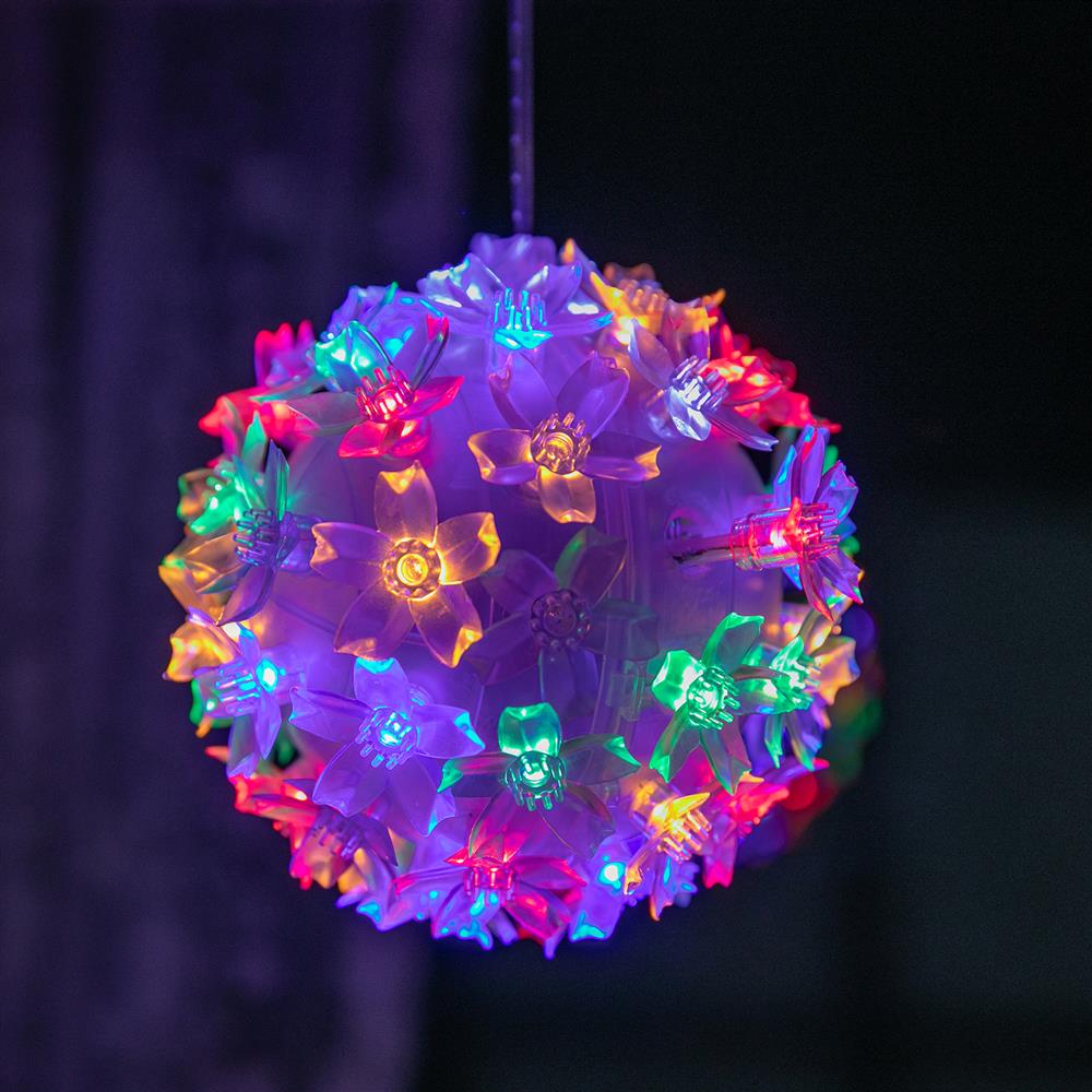Stockholm Christmas Lights LED Light Petal Balls 10cm 5pc Twinkle Xmas Decor