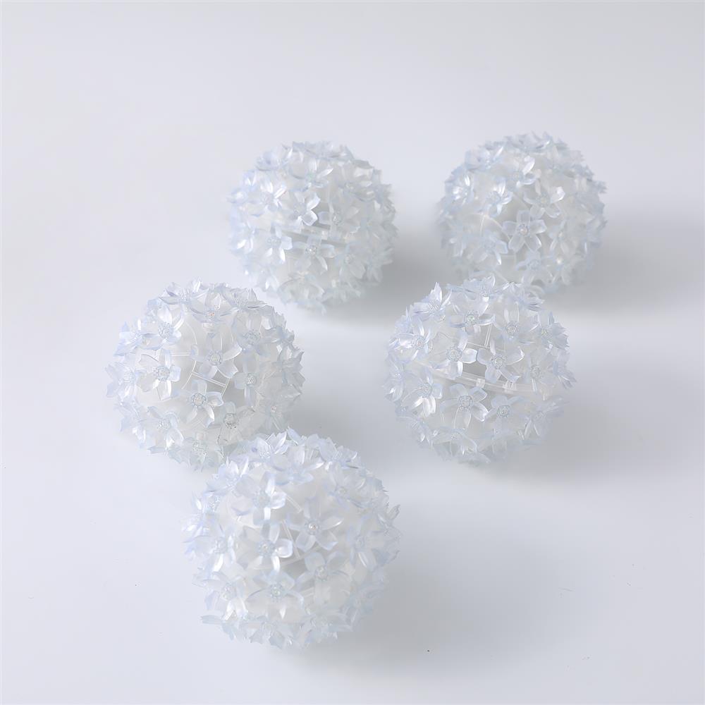 Stockholm Christmas Lights LED Light Petal Balls 10cm 5pc Twinkle Xmas Decor