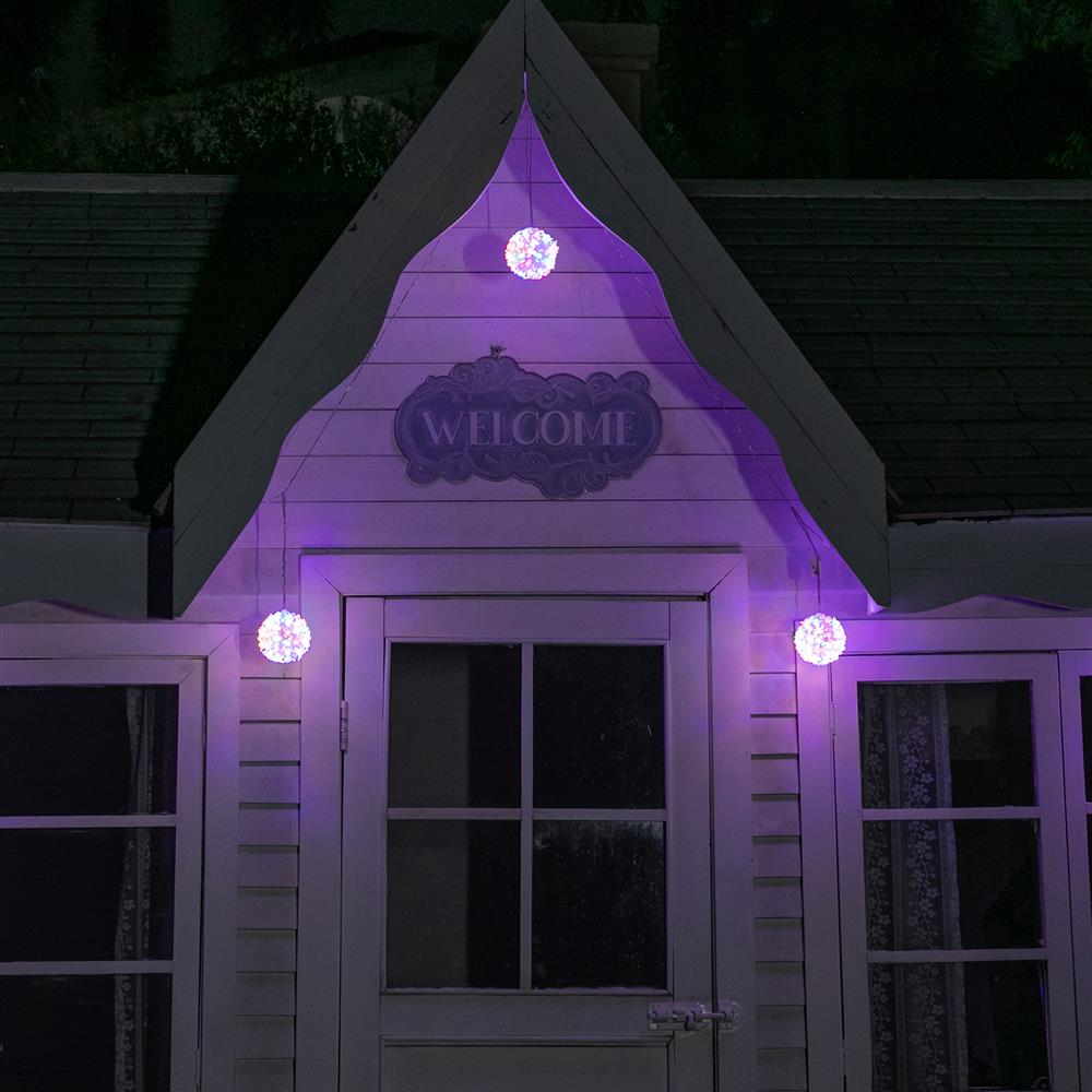 Stockholm Christmas Lights LED Light Petal Balls 10cm 5pc Twinkle Xmas Decor