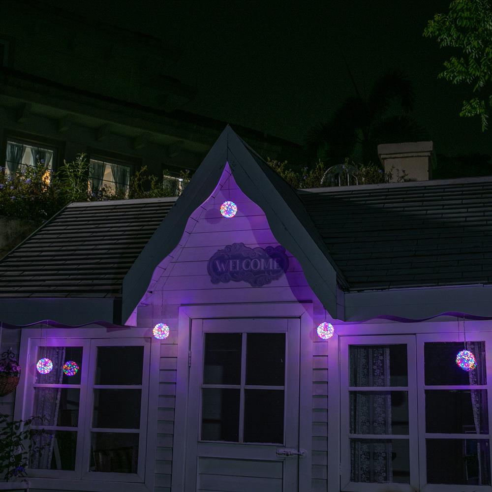 Stockholm Christmas Lights LED Light Petal Balls 10cm 5pc Twinkle Xmas Decor