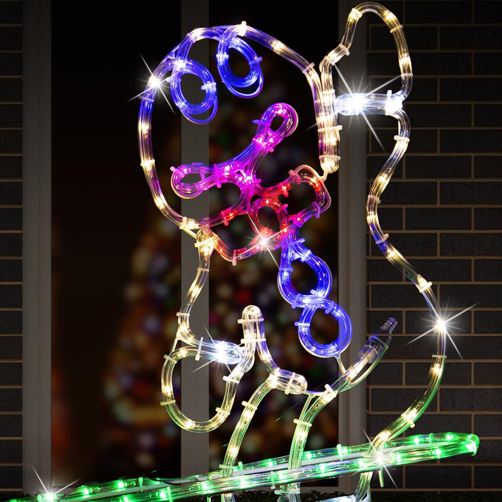 Stockholm Christmas Lights Ropelight LED Motifs Gingerbread Man Seesaw Decor