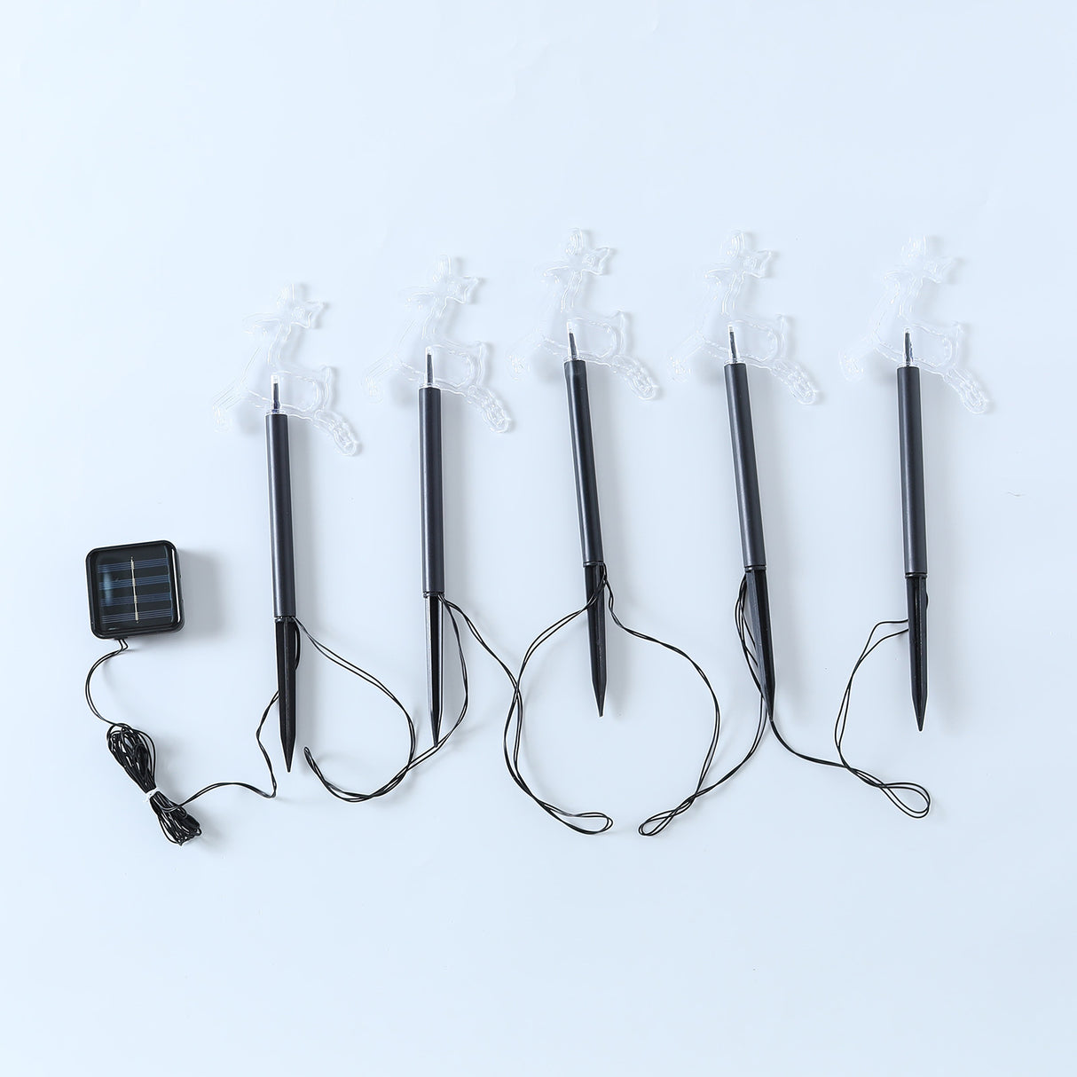 Stockholm Christmas Lights Solar Path LED Reindeer 5pc