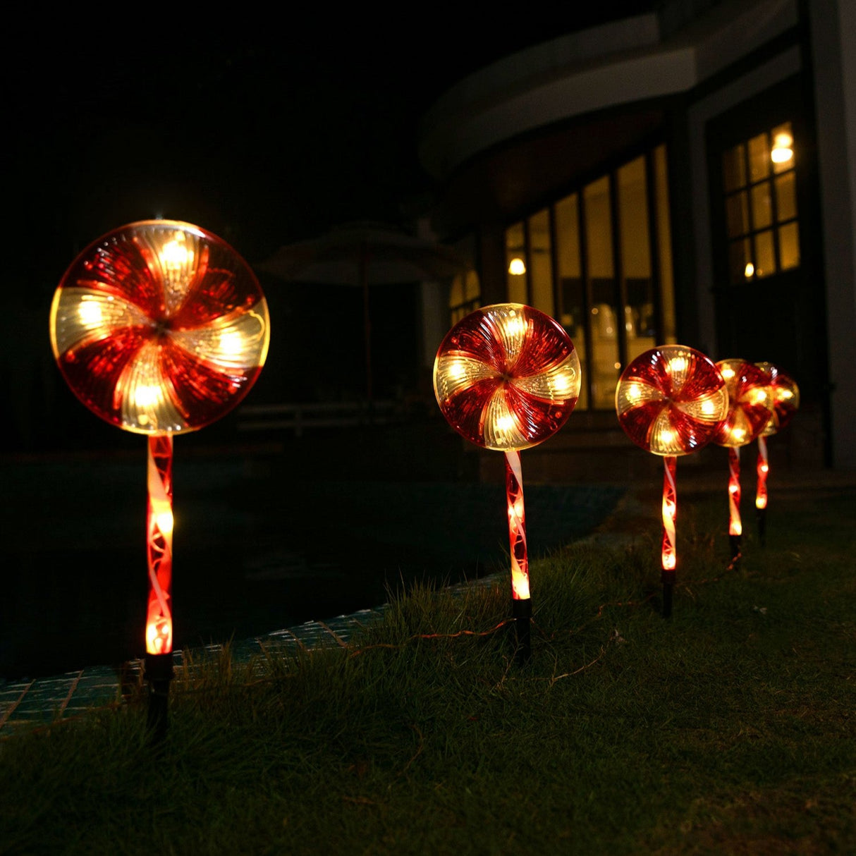 Stockholm Christmas Lights Path LED Lollipop Warm White 6pc