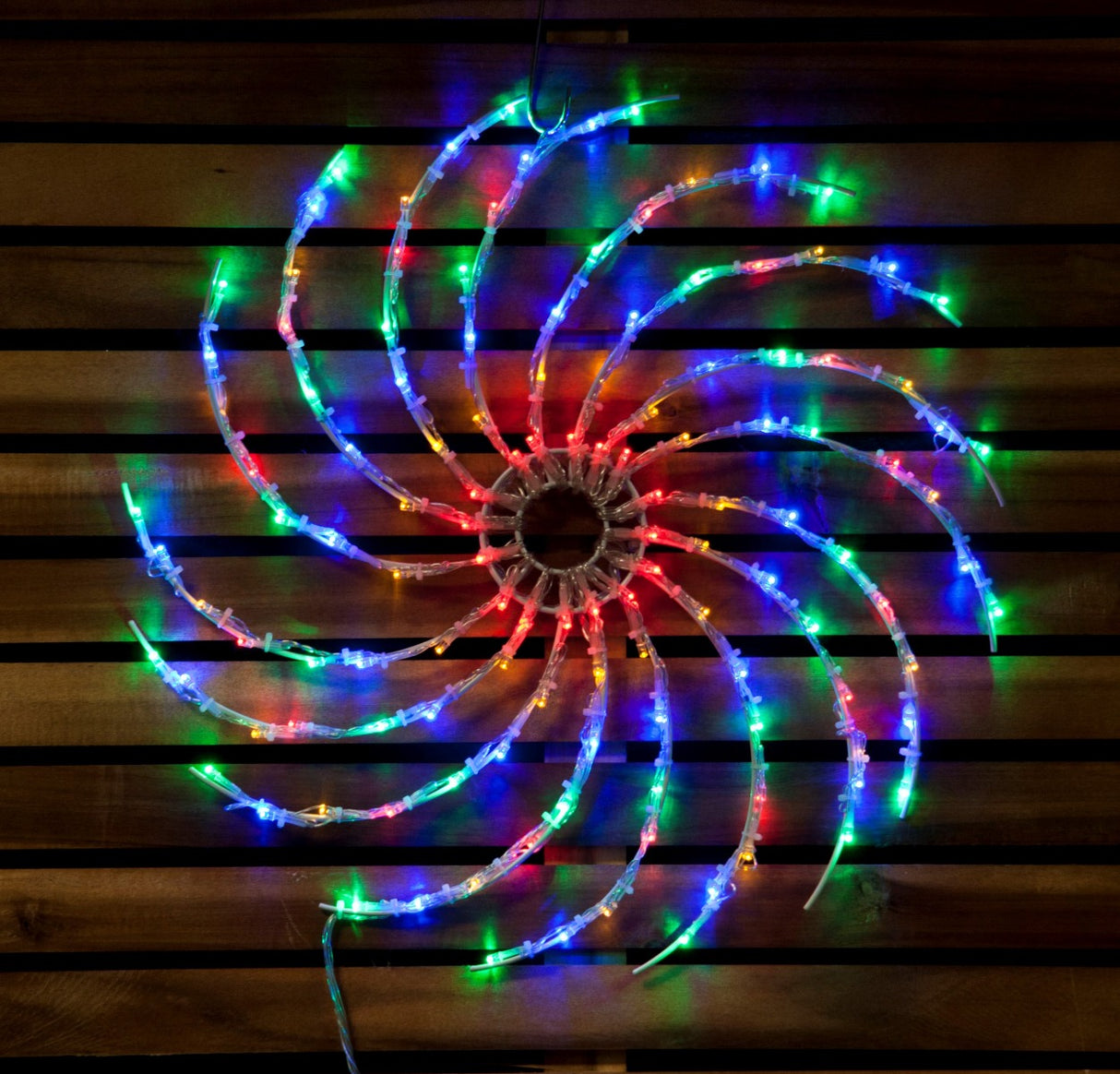 Stockholm Christmas Lights LED Spinning Light 100pc Multicolour Flashing Diameter 50cm