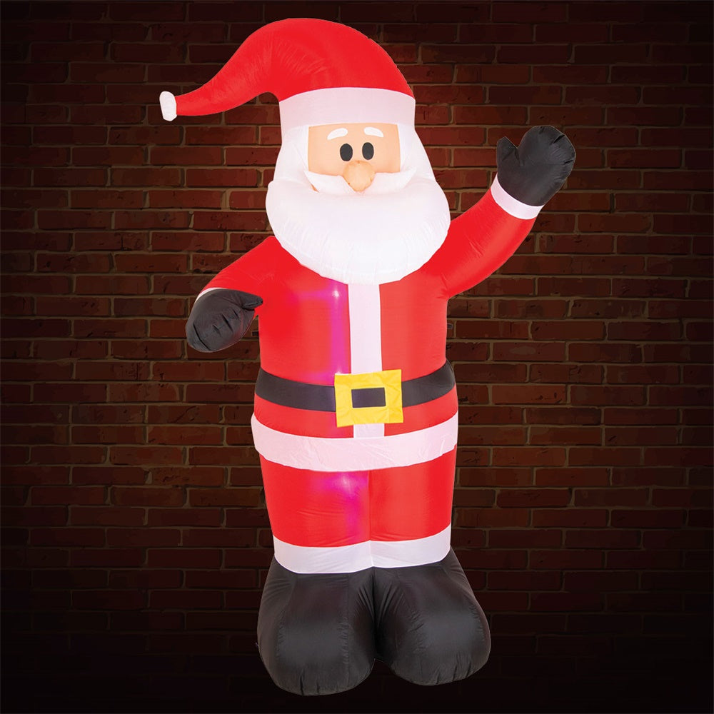 Stockholm Airpower Waving Santa Xmas Inflatable Outdoor Decor 2.4M