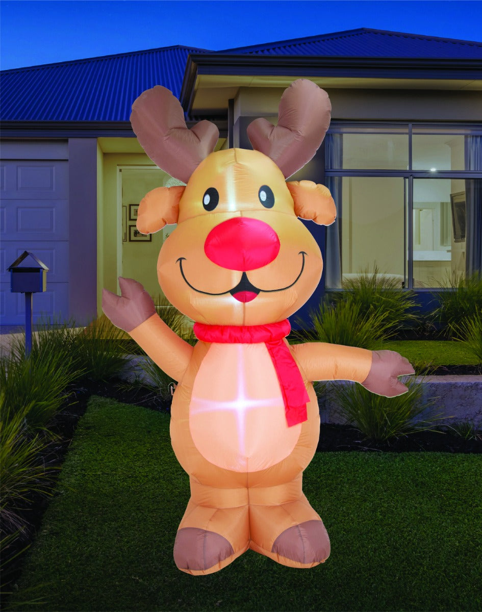 Stockholm Airpower Cute Reindeer Big Heads 240Cm Cool White LED