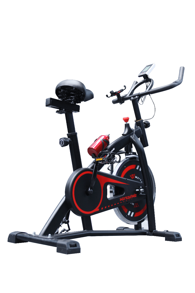 Workoutwiz Spin Bike Exercise 11KG Flywheel Fitness Commercial Gym w/ Phone Holder