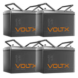 BUNDLE DEAL - 4x VoltX 12V 100Ah LiFePO4 Battery