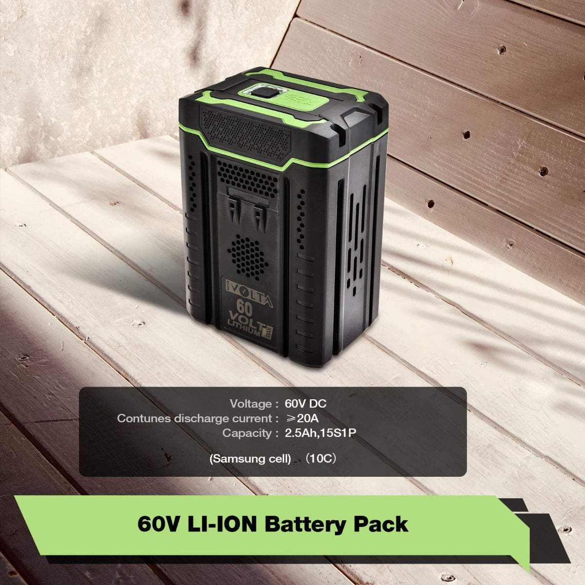 Neovolta 60V 2.5Ah Lithium-ion Rechargeable Battery