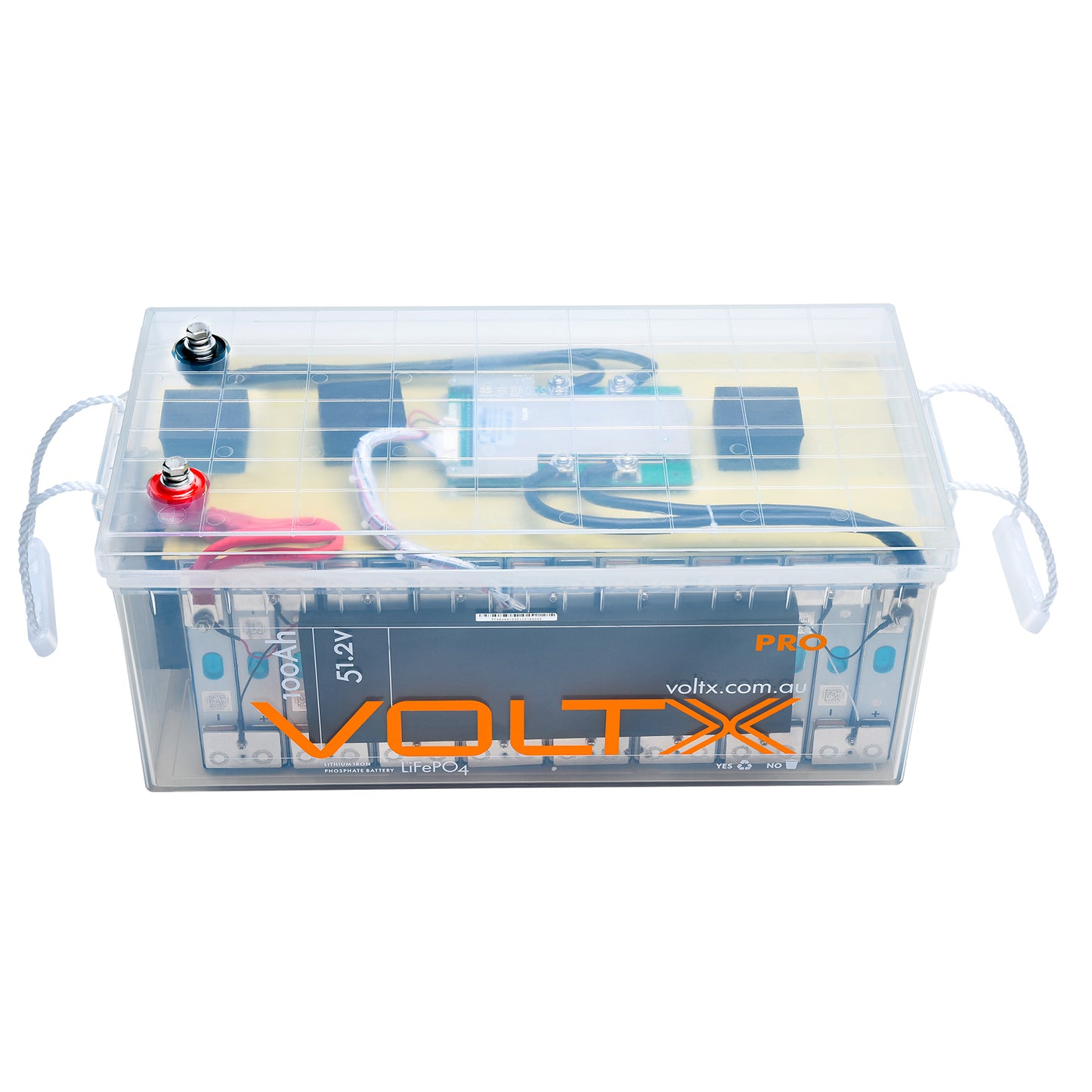VoltX 48V 100Ah Lithium Battery LiFePO4 Premium PLUS Built-in BMS & Power Voltage Display