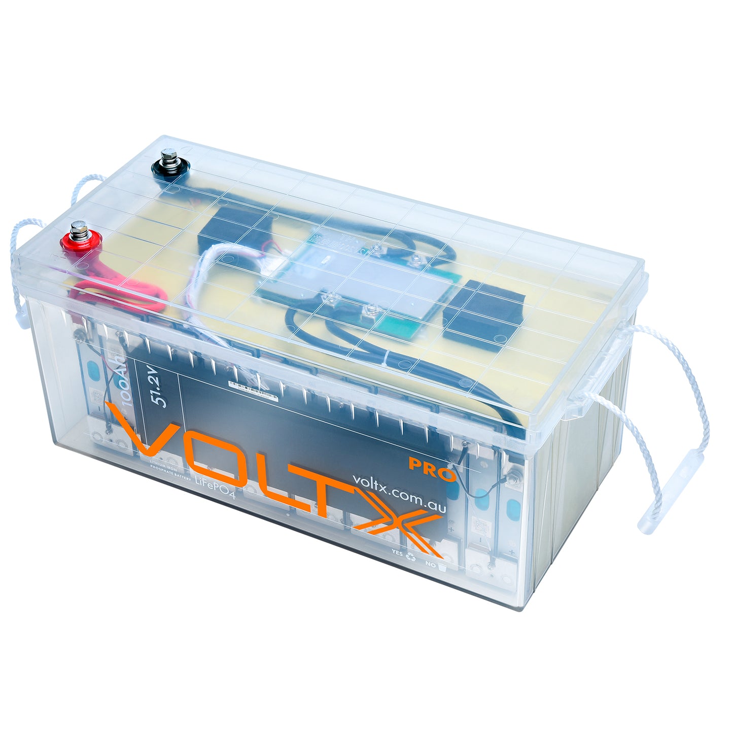 VoltX 48V 100Ah Lithium Battery LiFePO4 Premium PLUS Built-in BMS & Power Voltage Display