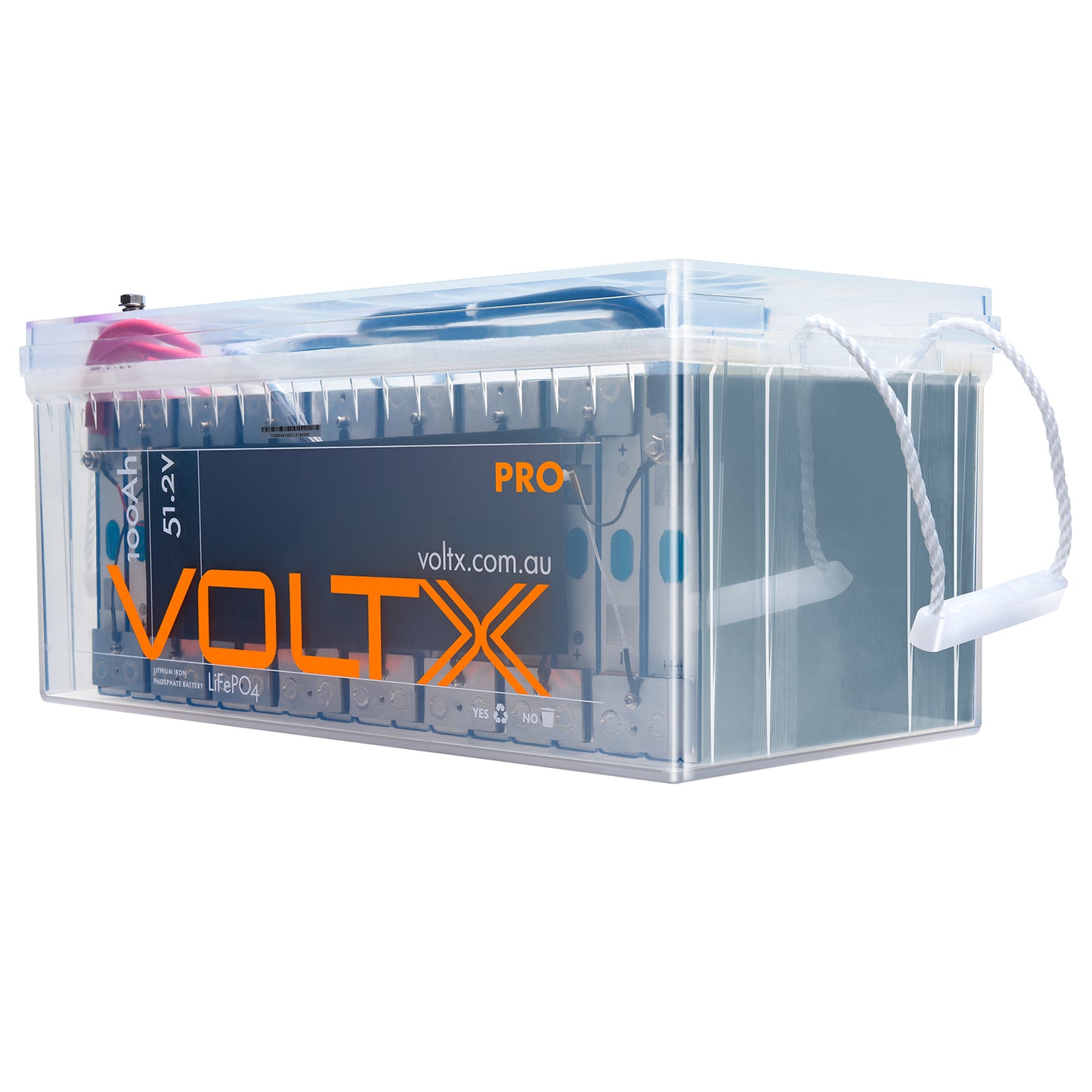 High-end Transparent VoltX LCD 48V 100Ah Lithium Battery LiFePO4