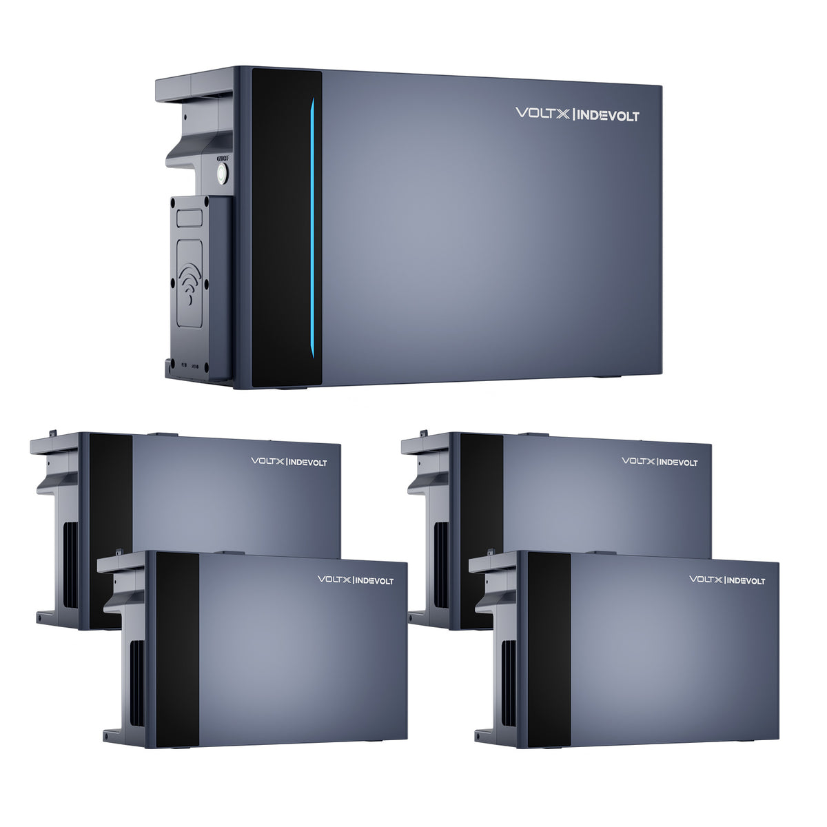 VoltX Indevolt PowerFlex 3000 AC Off-Peak Home Battery, Expandable 2kWh to 12kWh, 1000W-3000W LiFePO4 Energy Storage