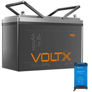 Victron Smart IP22 SLA/VoltX 12V 100Ah Pro LiFePO4 Battery