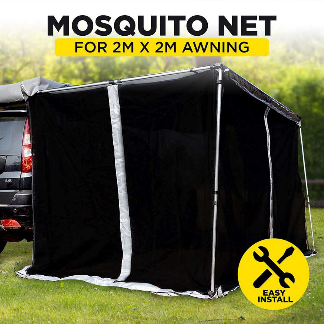 2m x 2m 4WD Awning Mosquito Net