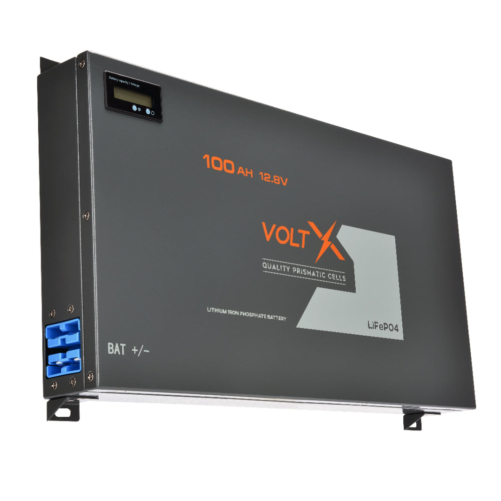 VoltX 12V 100Ah Lithium Ion LiFePO4 Battery - Ultra Light Slim Blade