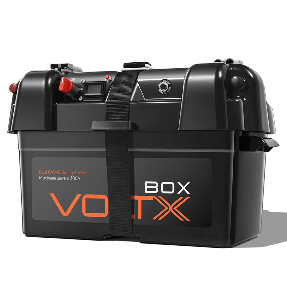 BUNDLE DEAL - VoltX 12V 100Ah LiFePO4 Battery + 12V Battery Box