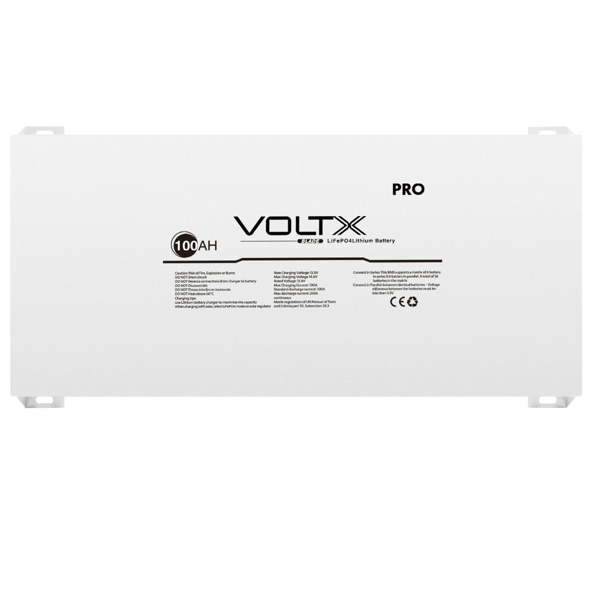 VoltX 12V 100Ah LiFePO4 Battery Slim Blade