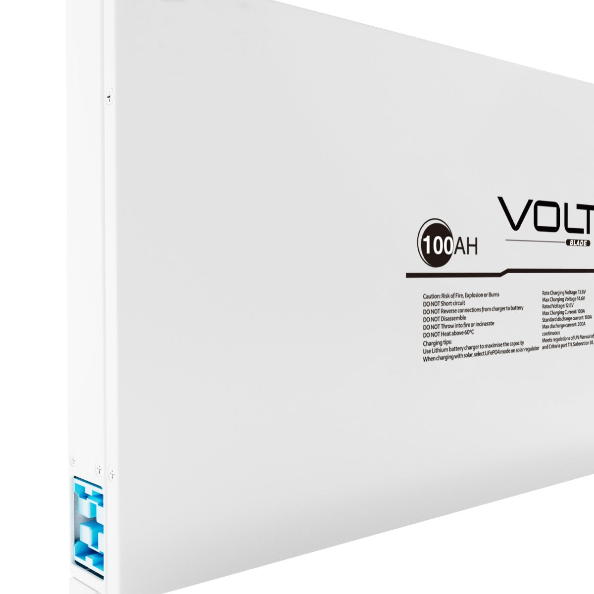 VoltX 12V 100Ah LiFePO4 Battery Slim Blade