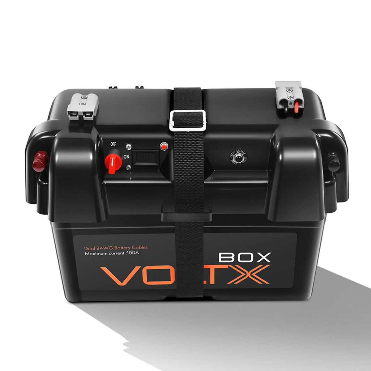 VoltX Battery Box 12V with 2x USB & Cig Socket