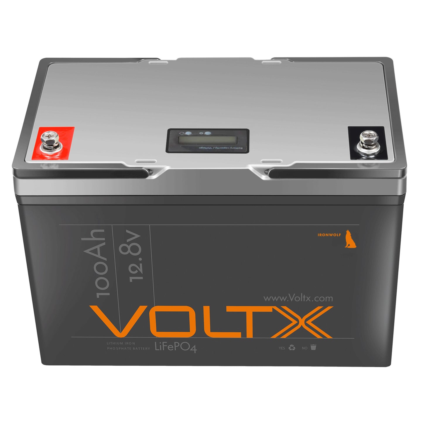 BUNDLE DEAL - VoltX 12V 100Ah LiFePO4 Battery + VoltX Battery Box Pro Dual USB 12V Socket