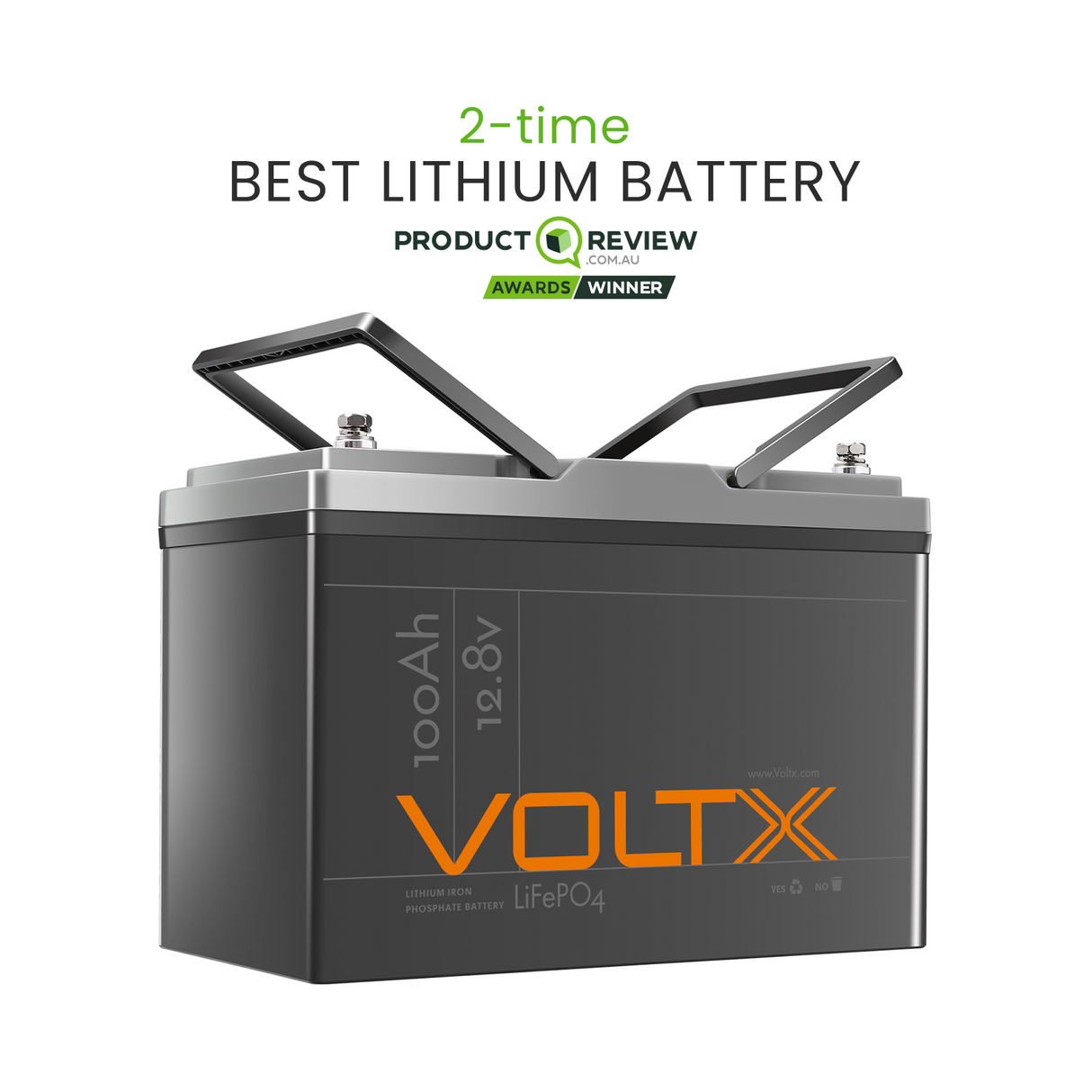 VoltX 12V 100Ah Lithium LiFePO4 Battery
