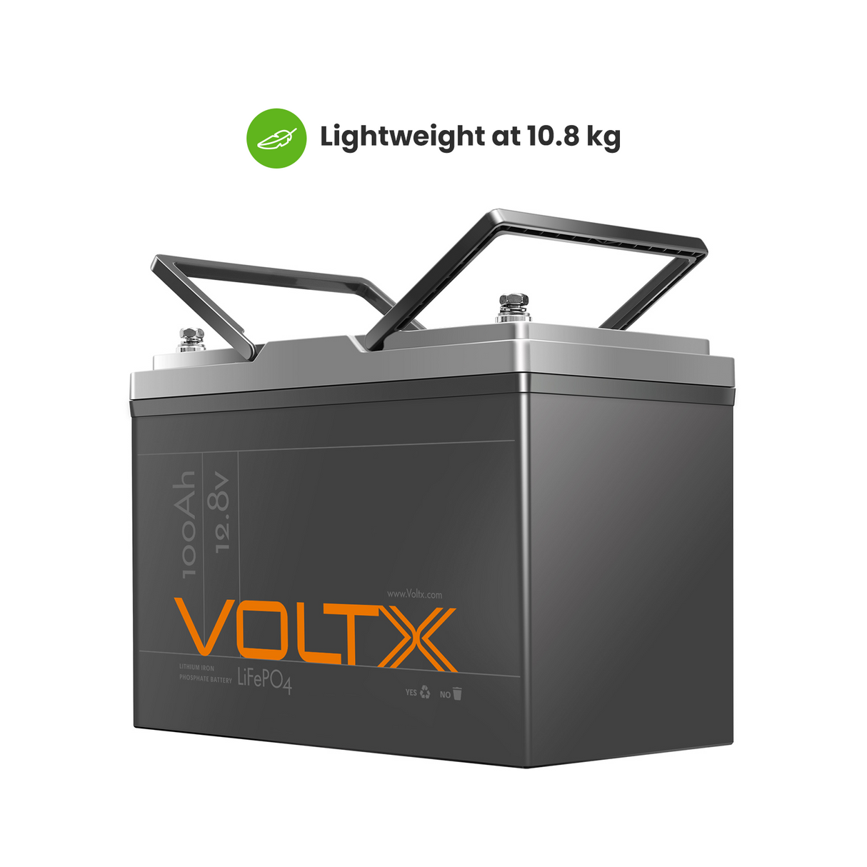 VoltX 12V 100Ah Lithium LiFePO4 Battery