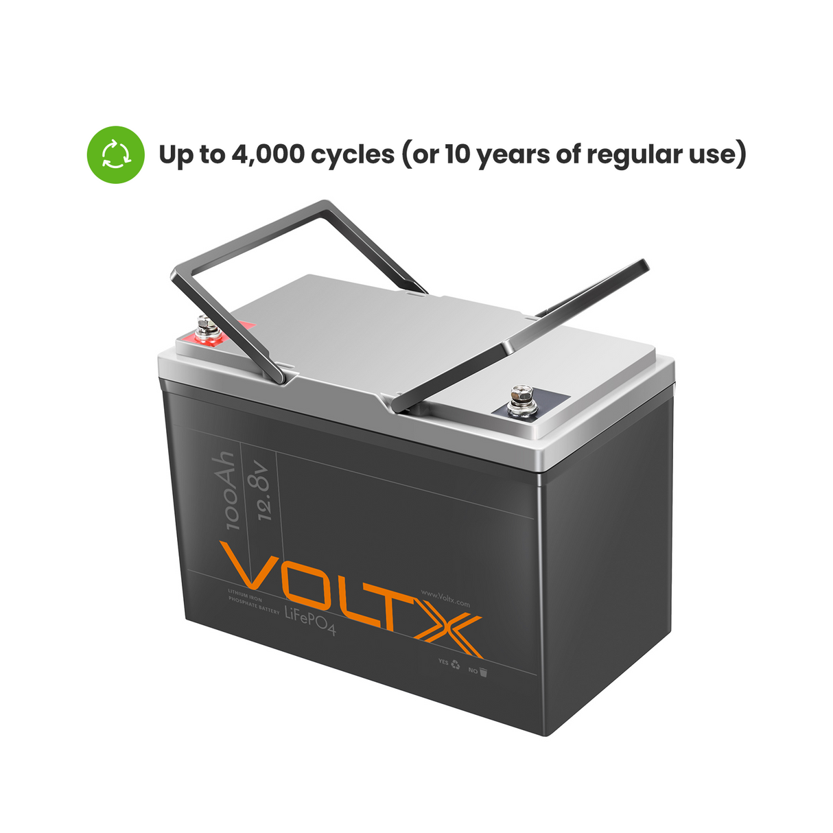 VoltX 12V 100Ah Lithium LiFePO4 Battery
