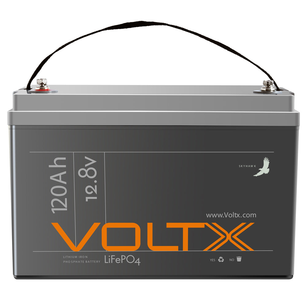 BUNDLE DEAL - VoltX 12V 120Ah LiFePO4 Battery + VoltX Premium 160W Fixed Solar Panel Kit