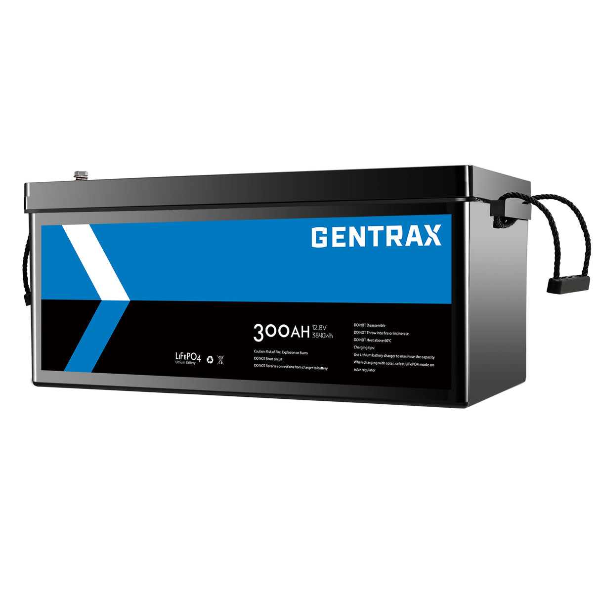 Gentrax 12V 300Ah LiFePO4 Battery