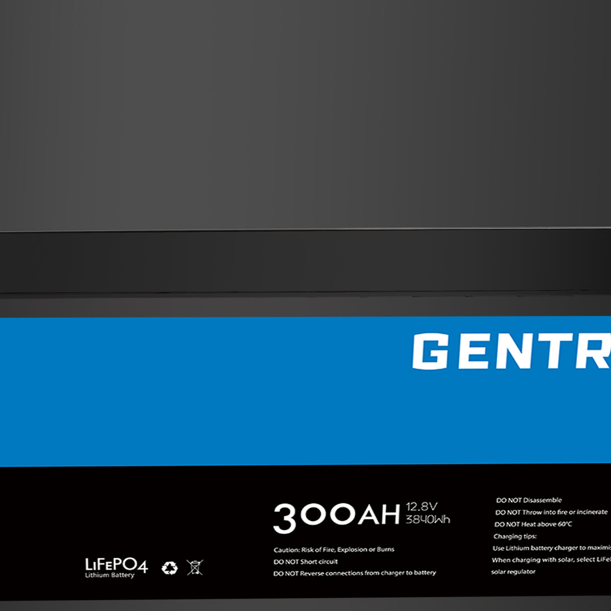 Gentrax 12V 300Ah LiFePO4 Battery