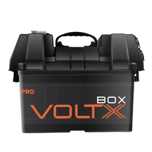 VoltX 12V Battery Box Pro with Dual USB & Cig Socket
