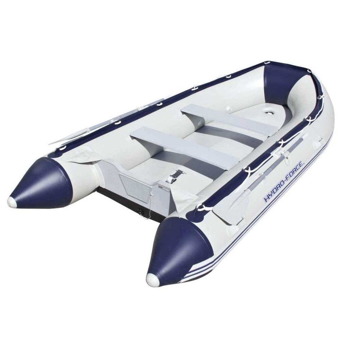 Bestway 3.8m Hydro-Force Marine-Grade Inflatable Fishing Boat w/ Aluminium Oars