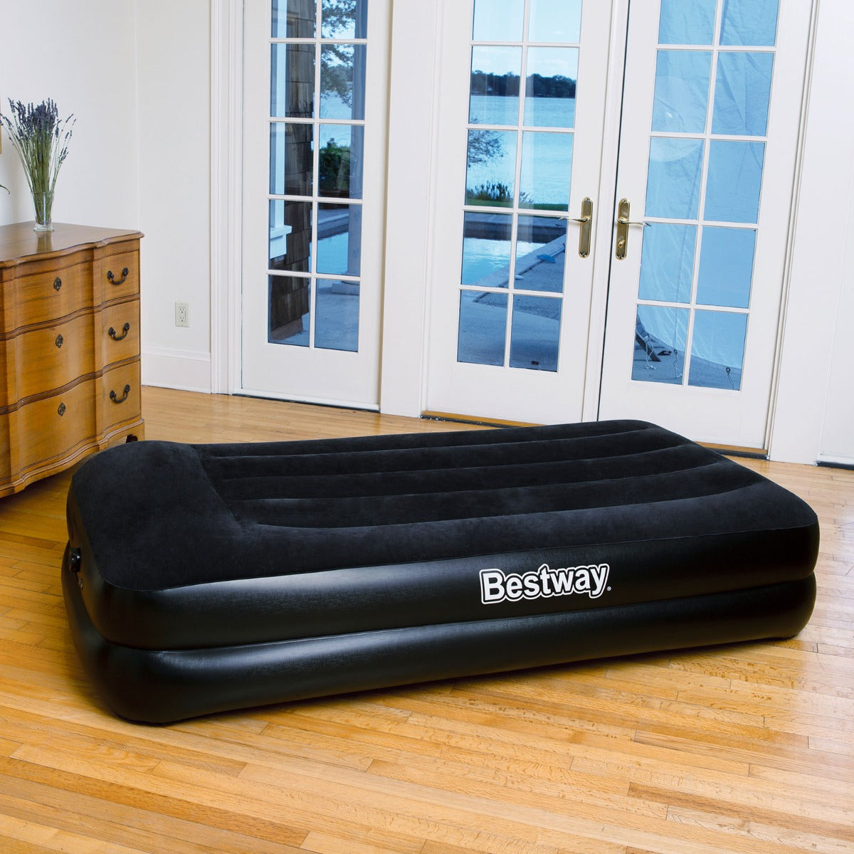 Bestway Tritech TWIN Inflatable Mattress Airbed 46cm with Built-in AC Pump