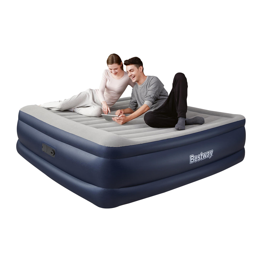 Bestway Tritech KING Inflatable Mattress Airbed 56cm with Built-in AC Pump