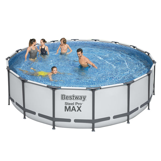 Bestway Steel Pro MAX™ Round Above Ground Swimming Pool Kit - 4.88m x 1.22m