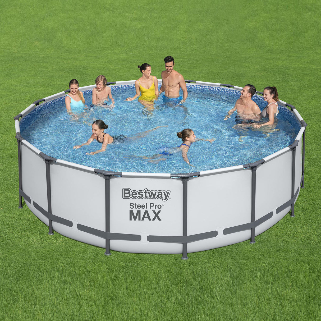 Bestway Steel Pro MAX™ Round Above Ground Swimming Pool Kit - 4.88m x 1.22m