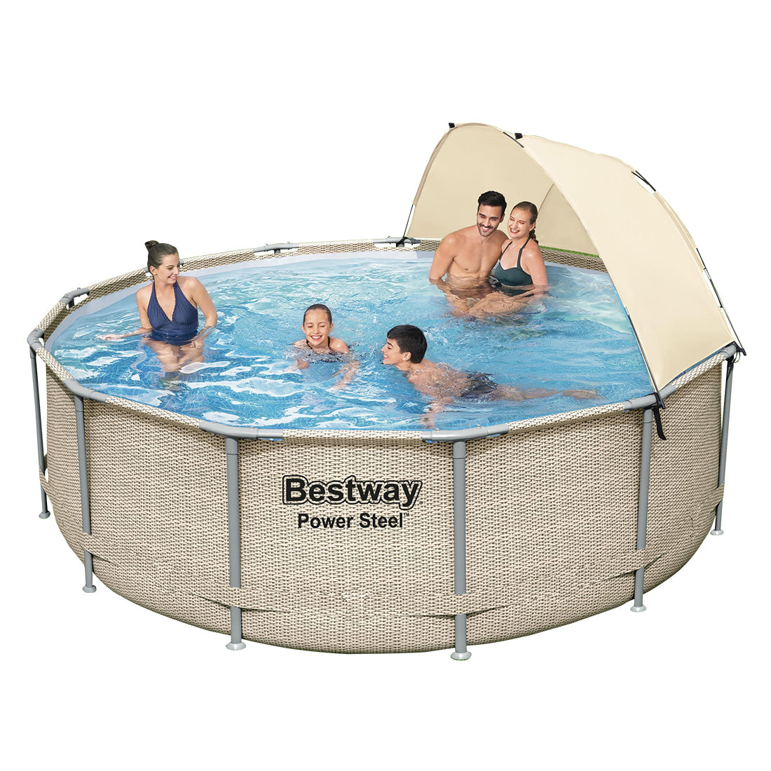 Bestway Power Steel™ Above Ground Swimming Pool Canopy Kit - 3.96m x 1.07m