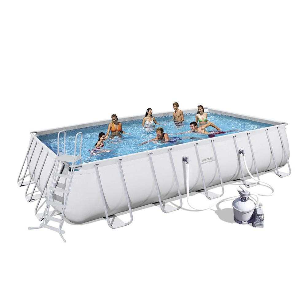Bestway Steel Pro™ - Rectangle 6.7m x 3.7m Above Ground Pool - With Filter Kit