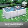 Bestway Power Steel™ Rectangle Above Ground Pool Kit - 4.12m x 2.01m x 1.22m
