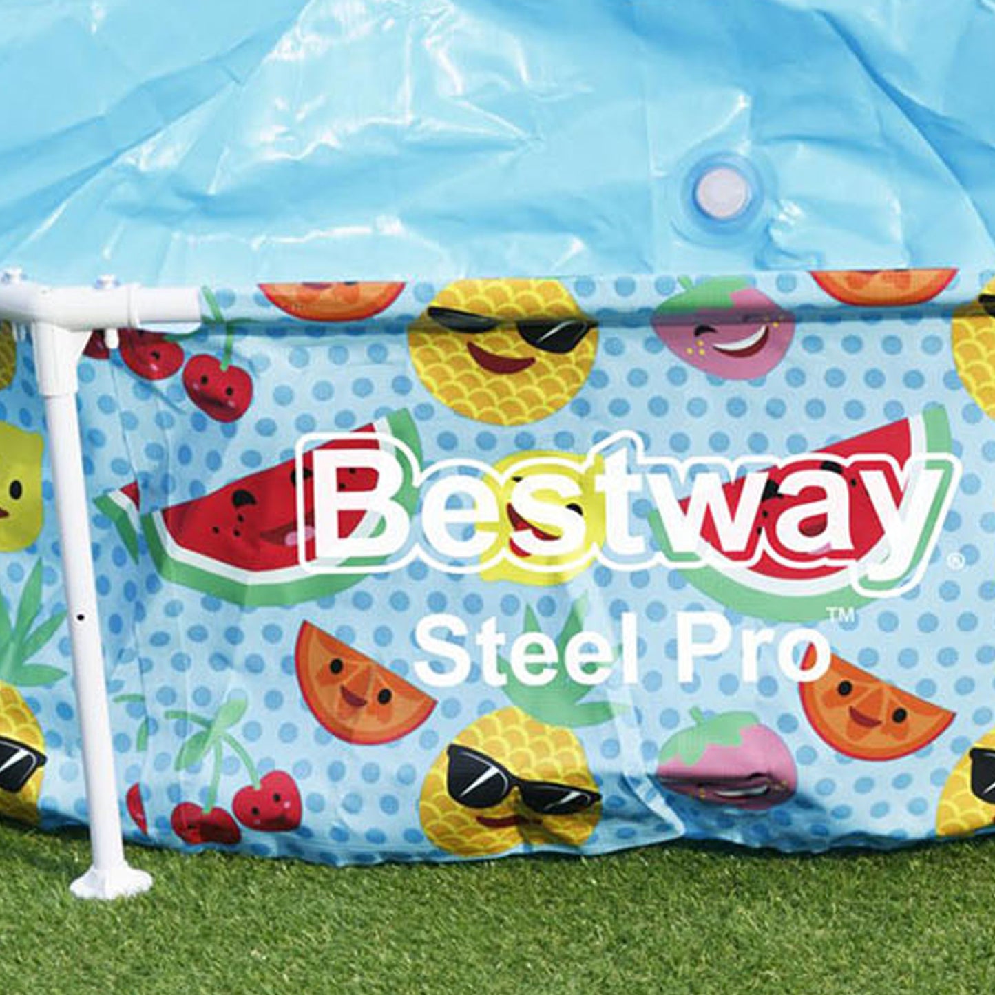 Bestway Steel Pro™ Splash-in-Shade Round Above Ground Kids Pool - 2.44m x 51cm